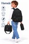 First School Bag Set of 3 Unisex Children's Primary School Bag Hrm-8010 Black