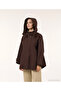 Wide Hooded Collar Long Sleeve Raincoat - 3