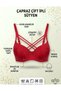 Silicone Supported Micro Cross Double String Bra