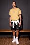 Nba Chicago Bulls Licensed Oversized Crew Neck Short Sleeve Light Khaki T-Shirt E0347Ax25Sp - 2