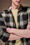100% Cotton Regular Fit Flannel Shirt F9043Ax26Sp - 4