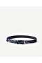 Abstract Leopard Print Velvet Trouser Belt - 3