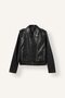 Regular Fit, Wrap-Style, Zippered, Belted Faux Leather Jacket G8843Ax26Au - 6
