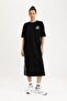 Nba Los Angeles Lakers Oversize Short Sleeve Pique Midi Dress B9962Ax24Sm - 2