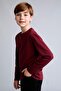 School 100% Cotton Oversize Crew Neck Long Sleeve T-Shirt for Boys E9661A825Au - 3