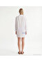 Straight Shirt Collar 3/4 Sleeve Dress - 5