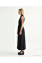 Slim Fit Shirt Collar Sleeveless Dress - 4