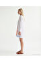 Straight Shirt Collar 3/4 Sleeve Dress - 4
