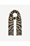 Zebra Patterned Wool Shawl