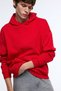 Oversize Kapüşonlu Kanguru Cepli Kalın Basic Sweatshirt H9208AX26AU - 3