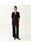 Tailored Jacket Lapel Collar Short Sleeve Jacket - 2