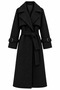 Black Vorkuta Belted Coat