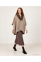 Fur Collar Poncho - 3