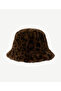 Leopard Patterned Cloche Hat