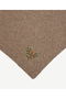 Knitted Embroidered Triangle Shawl - 2