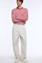Balloon Fit Pile Detailed Long Length Trousers H9804Ax26Wn