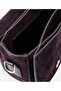 Suede Crossbody Bag with Knitted Detail - 6