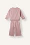 100% Cotton Bow-Detail Printed Basic Sweatshirt Top and Wide-Cut Bottom 2-Piece Set for Baby Girls I3660A52 - 6