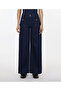 Denim Wide Low Waist Pants - 4