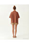 Wide Shirt Collar Short Sleeve Shirt - 5