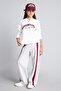 Cotton Wide Leg Stripe Detailed Sweatpants Girls H9741A826Au