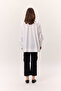 Gathered Detail Wide Shirt Ecru - 8