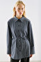 Collection Yakali Basic Shirt Blue Plaid - 5
