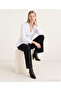 Cotton Slim V-Neck Long Sleeve Shirt - 2