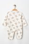 Kangaroo Koala Patterned 3 Piece Overalls Set with Booties - 4