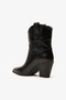 Wonder Black Leather Women's Western Boots - 3