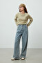 Cotton Long Sleeve Fit T-Shirt - Stone - 4