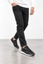 Siena Men's Genuine Leather Sneaker Shoes - Black - 2