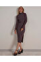 High Collar Knitwear Dress
