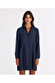 Loose Shirt Collar Long Sleeve Dress