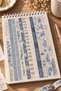 Strip Sticker Pad 12 Sheets Bullet Journal, Scrapbook Strip Sticker Pad - 3