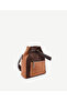 Leather Backpack with Drawstring Detail - 2