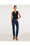 Straight Cut Trousers with Stitching Detail