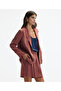 Single Button Long Sleeve Jacket - 3