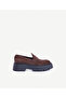High-Sole Leather Loafer