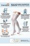 Megev Open Toe, White, Above Knee, Anti-Emboli Socks with Observation Window - 3