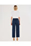 Regular Waist Straight Cut Trousers with Belt Detail - 4