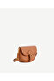 Leather Look Crossbody Bag with Buckle - 2