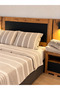 100% Cotton Striped Muslin Duvet Cover Set Double Size 220X240 cm Duvet Cover 240X260 cm Bed Sheet 2 Pieces 50X70 cm Pillowcases - 6