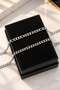 316L Steel Tarnish Free A+ Silver Thin Men's Bracelet (2 Pcs)