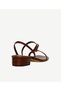 Thin Strap Croco B Printed D Leather Sandals - 4