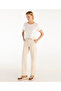 Comfortable Fit Denim Trousers with Belt Detail