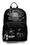 Black Galaxy Patterned School Backpack 23644 - 3