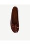Bow Snake Printed Leather Ballet Flats - 6