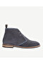 Leather Suede Boots with Color Detail - 2