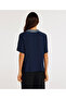 Knitwear Collared Short Sleeve Blouse - 4